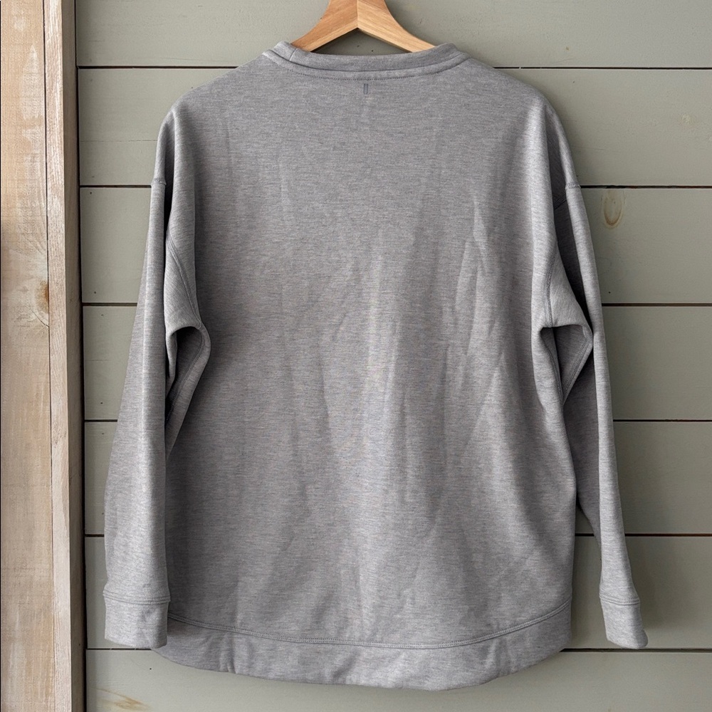 NOBULL Grey Logo Crewneck Sweatshirt — Size Medium - Picture 7 of 8